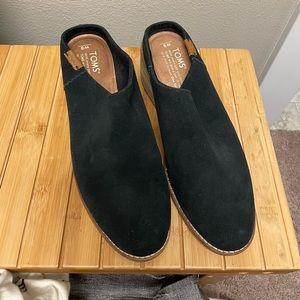 TOMS Evelyn suede leather mule Women’s size 8
